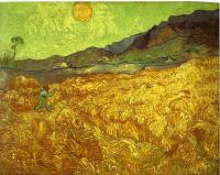 Gogh, Vincent van - Wheat Fields with Reaper at Sunrise